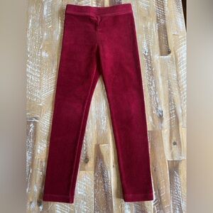 Crewcuts size 7 red corduroy leggings